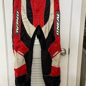 O'Neal Red and Black Racing Pants